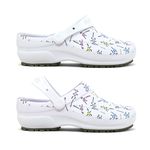 Babuche Unissex Antiderrapante Soft Works Branco Estampado
