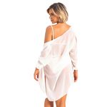 Saída de Praia ou Camisa Casual Off White 