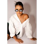 Óculos De Sol Roy Preto Com Lentes Espelhadas