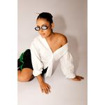 Óculos De Sol Roy Preto Com Lentes Espelhadas