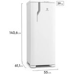 Geladeira Electrolux Cycle Defrost 240L Degelo Prático Uma Porta Branca RE31 127v