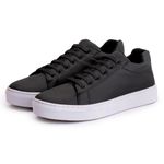 Tênis Casual Feminino Confortável Leve Macio - Preto