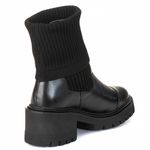 Bota Coturno Meia Em Couro Legitimo Cano Longo e Cano Curto Preta
