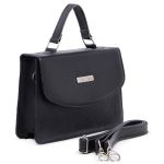 Kit Bota Chelsea Coturno Botinha E Bolsa Lorena Couro Legítimo Preto
