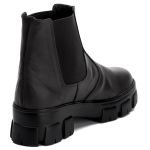 Coturno Tratorado Bota Chelsea Plataforma Rock Star de Elástico PRETO