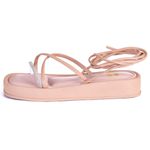 SANDÁLIA PAPETE BIRKEN FEMININA STRASS BRILHO ROSE