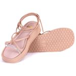 SANDÁLIA PAPETE BIRKEN FEMININA STRASS BRILHO ROSE