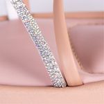 SANDÁLIA PAPETE BIRKEN FEMININA STRASS BRILHO ROSE