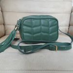 BOLSA COM ZIPER DUPLO Couro Legítimo