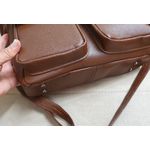 BOLSA COM DOIS BOLSOS EXTERNOS Couro Legítimo