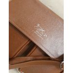 BOLSA COM DOIS BOLSOS EXTERNOS Couro Legítimo