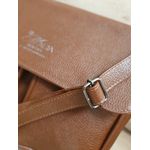 BOLSA COM DOIS BOLSOS EXTERNOS Couro Legítimo
