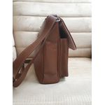 BOLSA COM DOIS BOLSOS EXTERNOS Couro Legítimo
