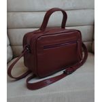 BOLSA ESTRUTURADA COM REPARTIÇÕES Couro Legítimo