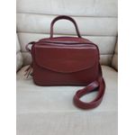 BOLSA ESTRUTURADA COM REPARTIÇÕES Couro Legítimo