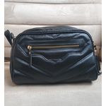 BOLSA MATELASSÊ EM V COM BOLSO EXTERNO Couro Legítimo