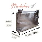 Bolsa com fivela dupla Couro Legítimo 