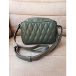 Bolsa Matelassê com alça de couro