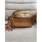 Bolsa com bolso frontal com detalhes Couro Legitimo