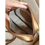 Bolsa com bolso frontal com detalhes Couro Legitimo