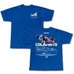 Camiseta Franco Colapinto #43 Classic Car Alpine F1 Team 