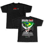 Camiseta Lewis Hamilton Homenagem Grand Prix do Brasil