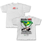 Camiseta Lewis Hamilton Homenagem Grand Prix do Brasil