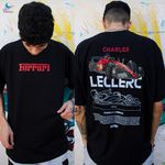 Camiseta Charles Leclerc Blue Print Classic car