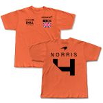 Camiseta F1 Lando Norris #4 Sponsorships orange