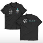 Camiseta F1 Gola Polo Sponsorships Mercedes 