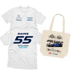 Kit Camisa Baby Look + Ecobag Carlos Sainz #55 Williams Racing