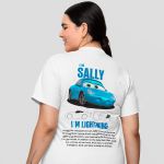 Kit casal Camisetas Mcqueen e Sally (ALL-WHITE) 