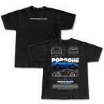 Camiseta Básica Porsche 911 GT3 RS (Ref Car blue)