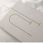 brinco fio corrente passante tubo dourado