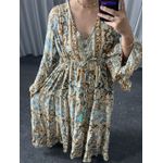 Vestido Manga Longa Botões 
