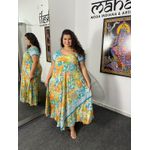 Vestido Manga Curta Plus Size