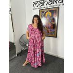 Vestido Manga Curta Plus Size