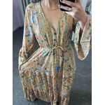 Vestido Manga Longa Botões 