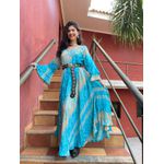 Vestido Manga Longa Plus Size