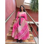 Vestido Manga Longa Plus Size