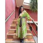 Vestido Manga Longa Plus Size