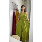 Vestido longo Shakti liso