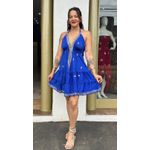 vestido curto shakti boardado