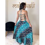 Vestido Longo de Tiras Esotérico