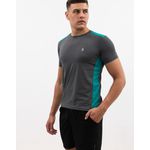 Camiseta Masculina Alpha - Cinza / Verde