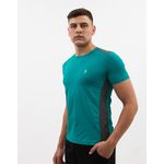 Camiseta Masculina Alpha - Verde / Cinza