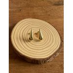 Brinco Gota Chapa Dourado 2.2cm 