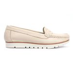 Mocassim Feminino Tratorado Creme Malta 