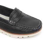 Mocassim Feminino Tratorado Preto Malta