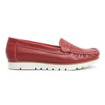 Mocassim Feminino Tratorado Vermelho Malta